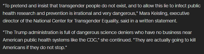 Mara Keisling Reiterated that Banning the Usage of Words is a Reckless and Dangerous Move