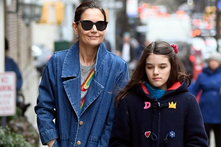Holmes reveals she loves spoiling her daughter on her birthday.
